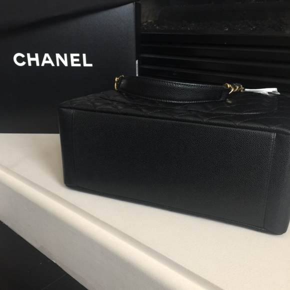 Chanel Caviar Grand Shoppers Tote GST gold HW - Picture 5 of 8